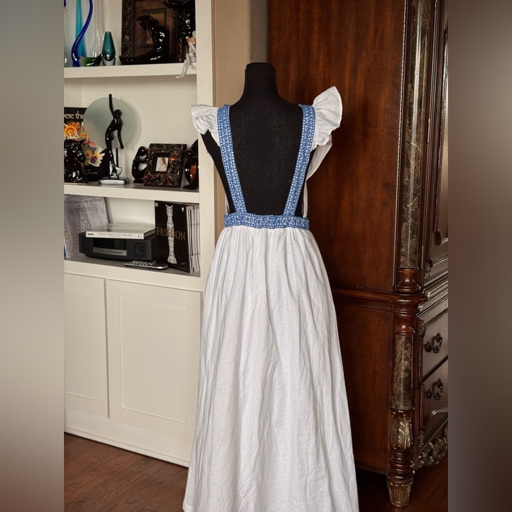 J Crew Ruffle Embroidery White Dress - Picture 3 of 13